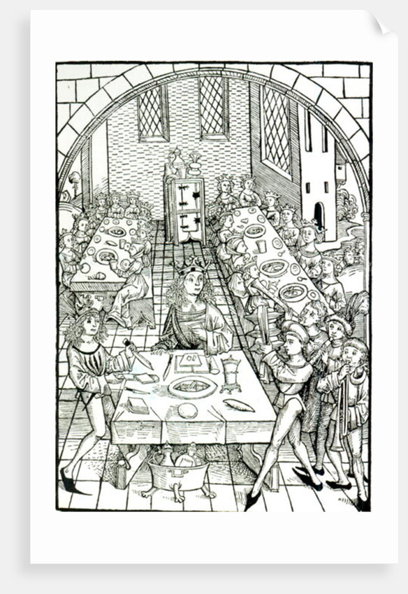A Princely Banquet, 1491 by German School