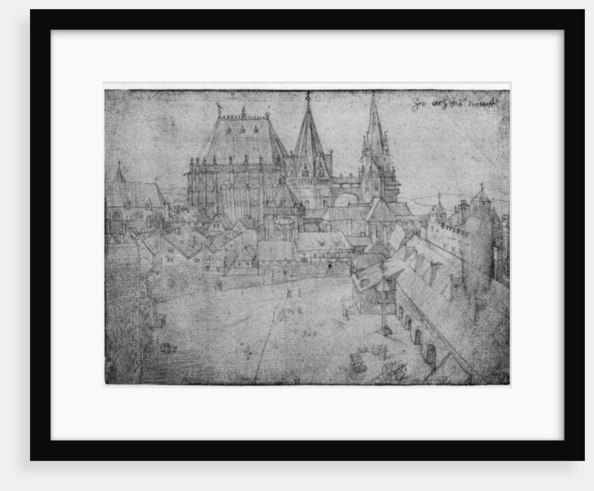 The Minster at Aachen, 1520 by Albrecht Dürer or Duerer
