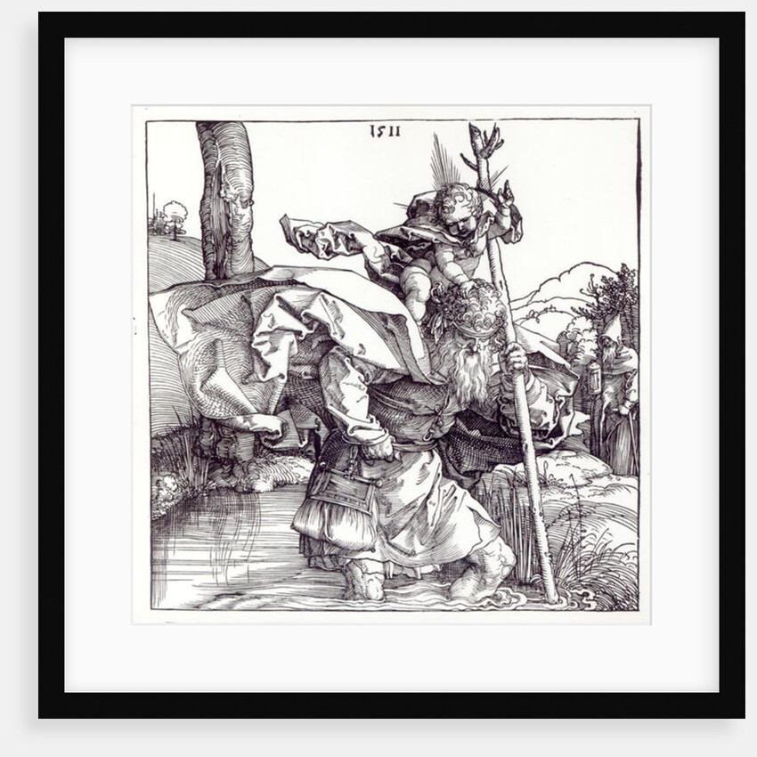 St.Christopher carrying the Infant Christ, 1511 by Albrecht Dürer or Duerer
