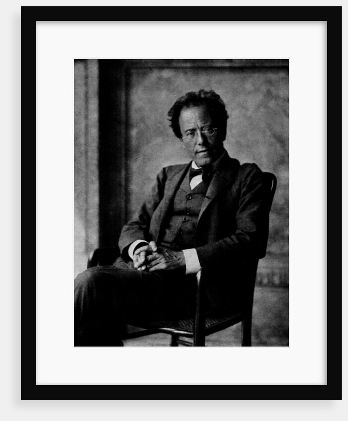 Portrait of Gustav Mahler by Austrian Photographer