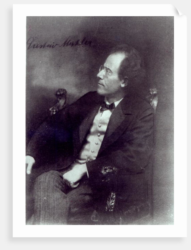 Portrait of Gustav Mahler, c.1907 by Photographer Austrian