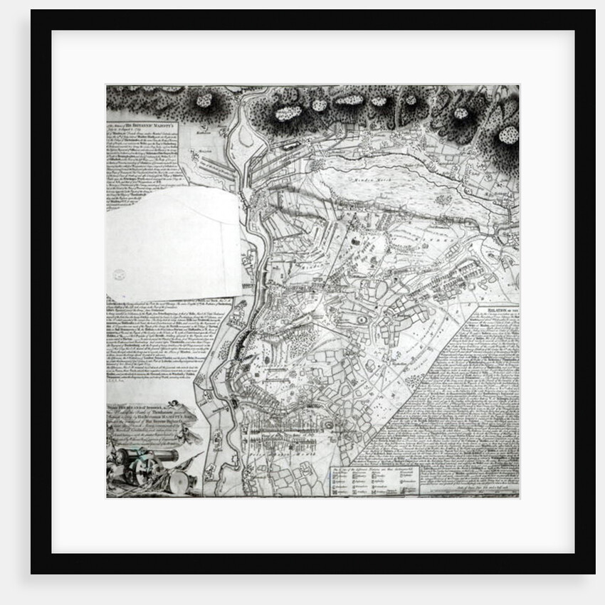 Plan of the Battle of Minden, drawn by Captain William Roy and engraved by Thomas Major, 1760 by English School