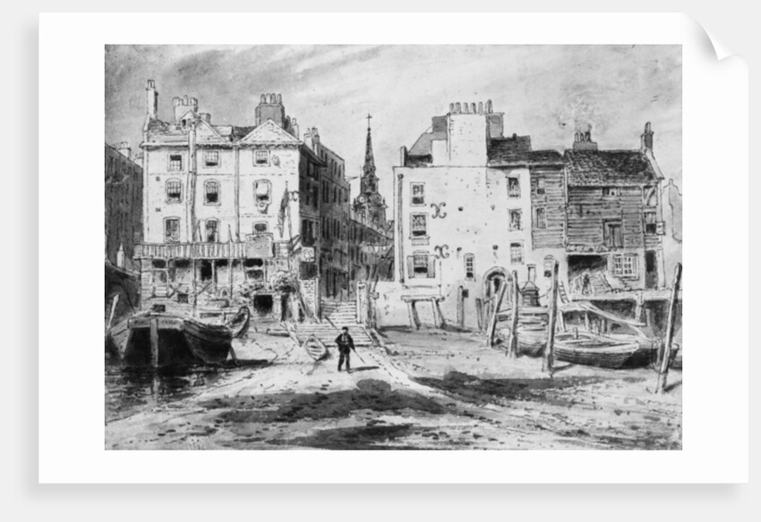 View of the Old Hungerford Stairs, c.1815 by English School