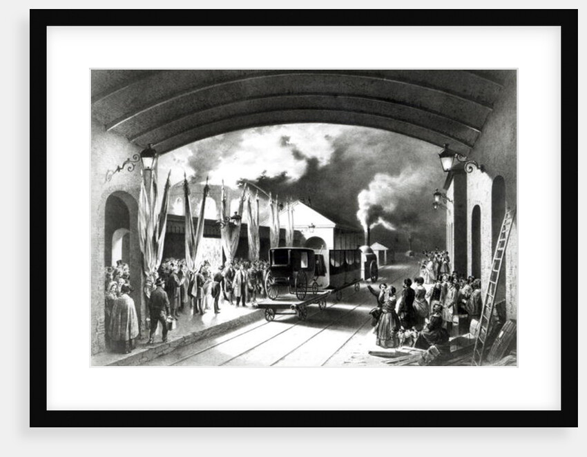 King Louis-Philippe of France departing from New Cross station, Deptford, 1844 by Edouard Pingret