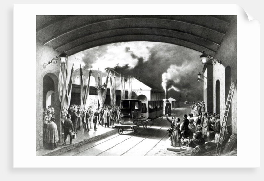 King Louis-Philippe of France departing from New Cross station, Deptford, 1844 by Edouard Pingret