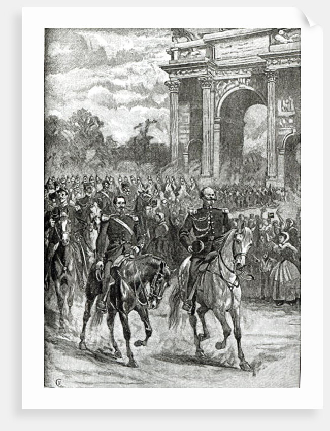The entry of Napoleon III and Victor Emmanuel into Milan by English School