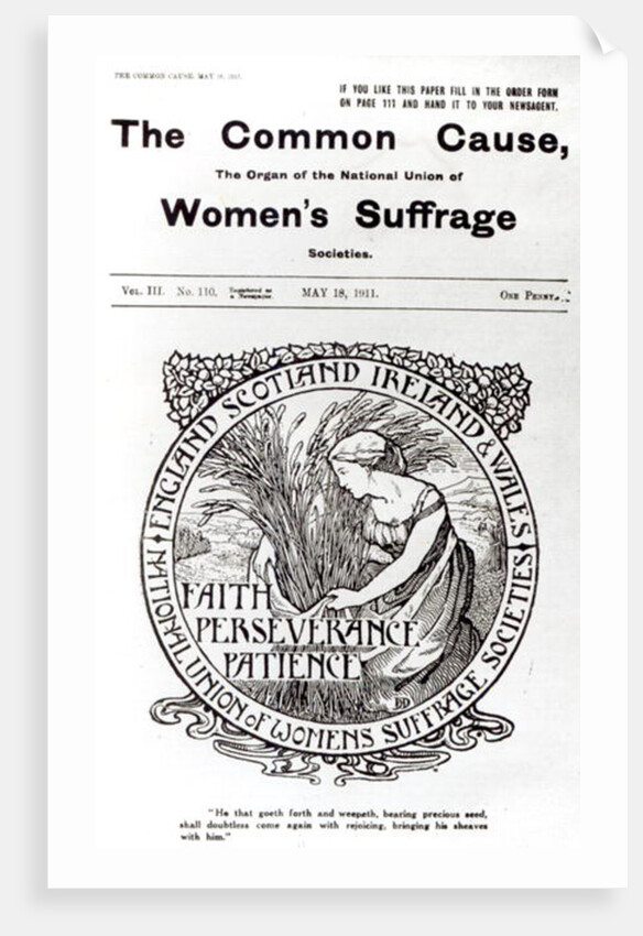 Faith, Perseverance, Patience, 1911 by English School