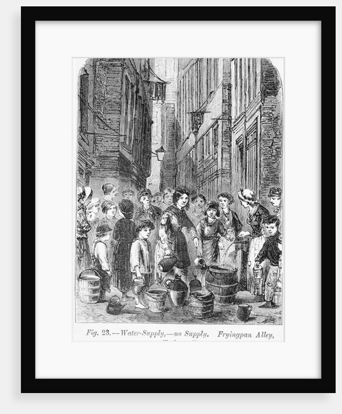The Water supply in Fryingpan Alley, Clerkenwell, 1864 by English School