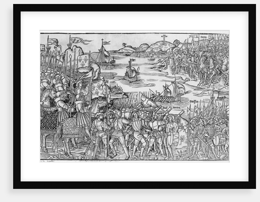 Louis IX of France disembarking at Damietta during the Seventh Crusade by French School