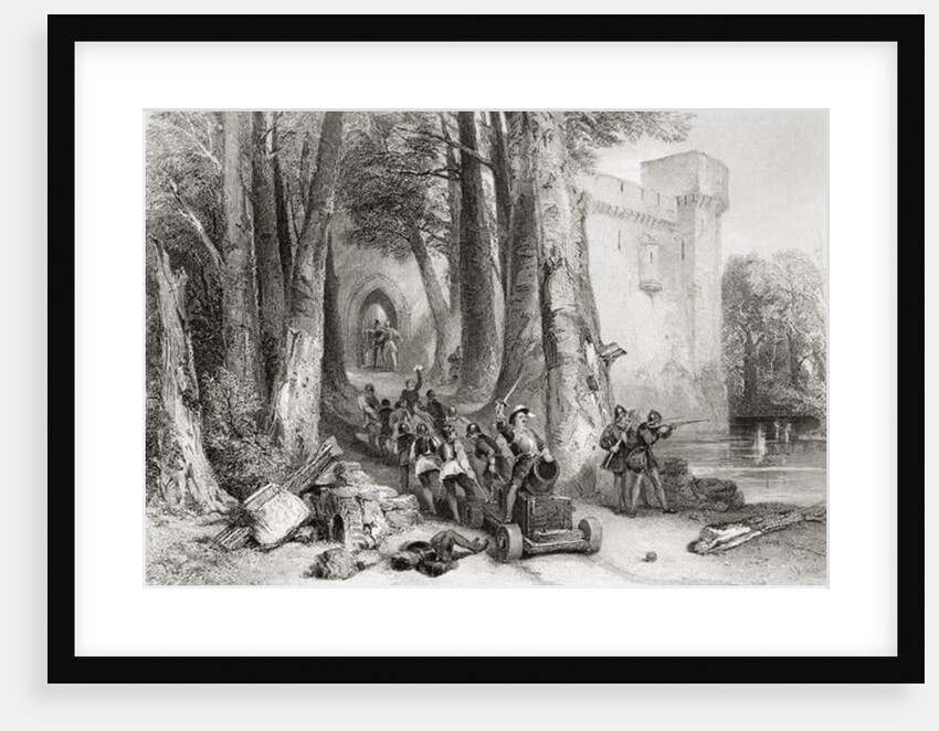 The Siege of Lathom House, 1644, engraved by W. Topham by George (after) Cattermole