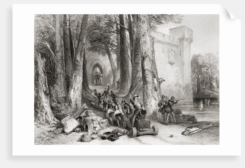 The Siege of Lathom House, 1644, engraved by W. Topham by George (after) Cattermole
