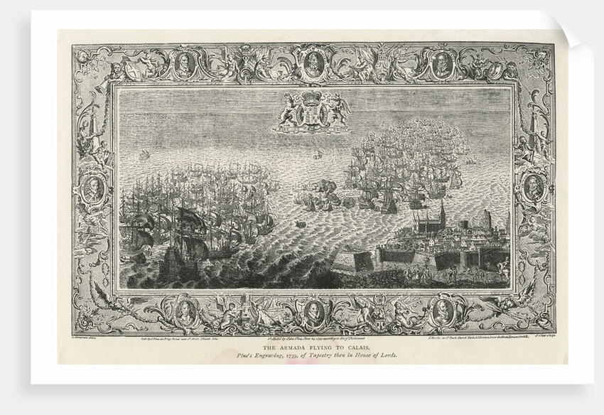 The Armada Flying to Calais, 1739 by John Pine