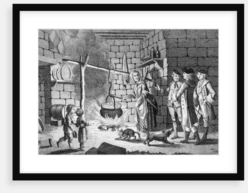 Dr Samuel Johnson's Introduction to a Highland Hut by English School