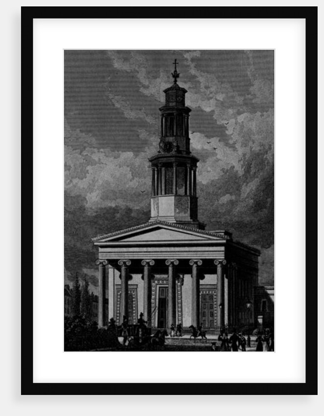 St. Pancrass Church, West Front by Thomas Hosmer Shepherd