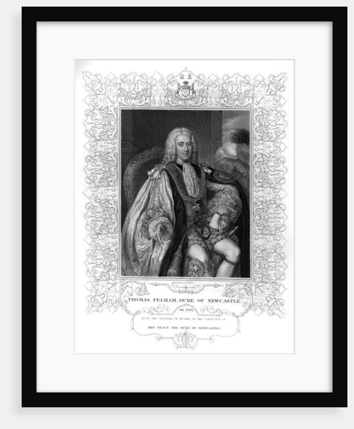 Portrait of Thomas Pelham-Holles, 1st Duke of Newcastle by William the Younger Holl