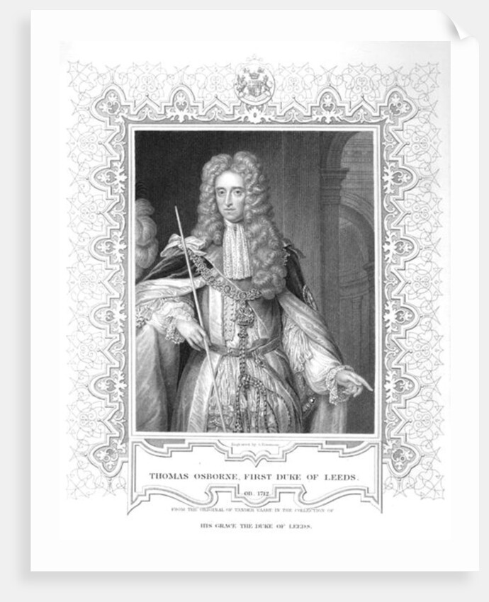 Portrait of Thomas Osborne, engraving by Samuel Freeman