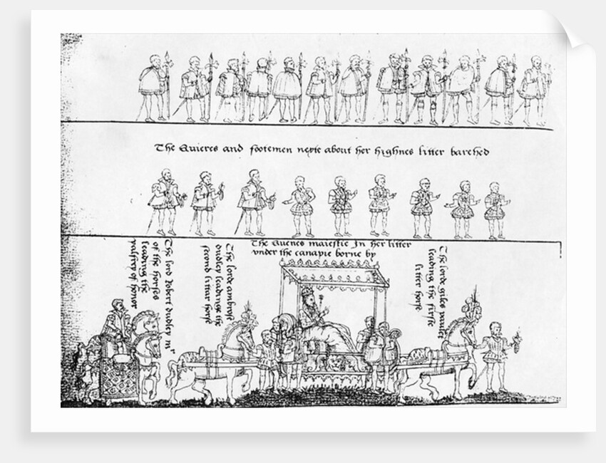 The Queen in her Litter by School English