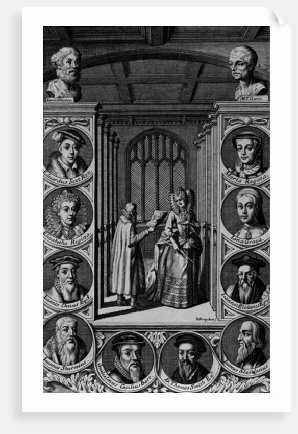 Reading a letter to Queen Elizabeth I by School English