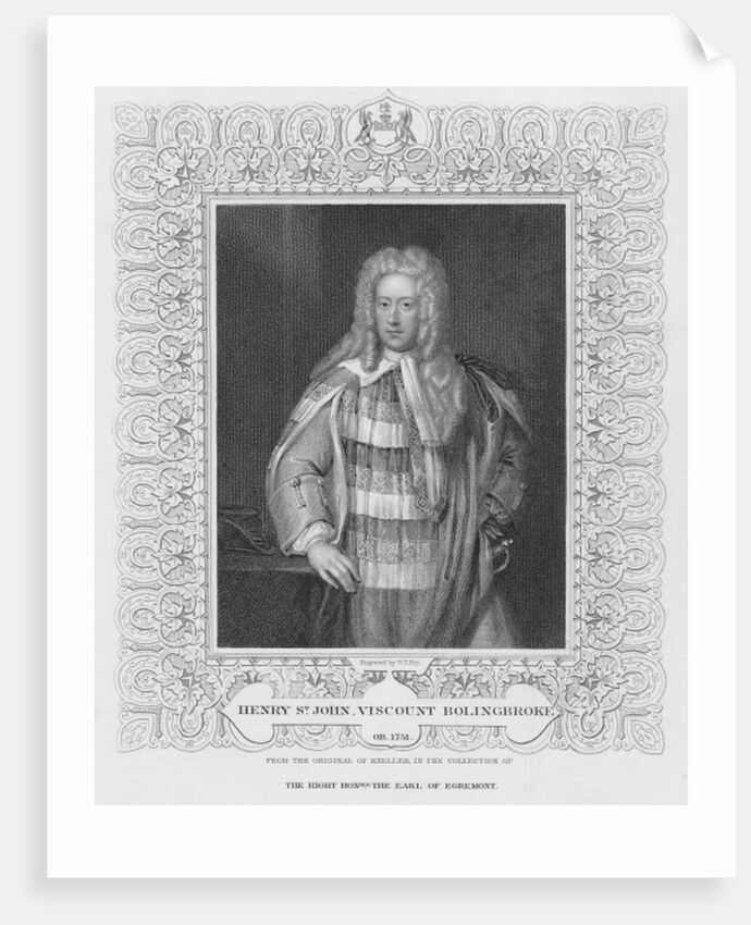 Portrait of Henry St. John Viscount Bolingbroke by William Thomas Fry