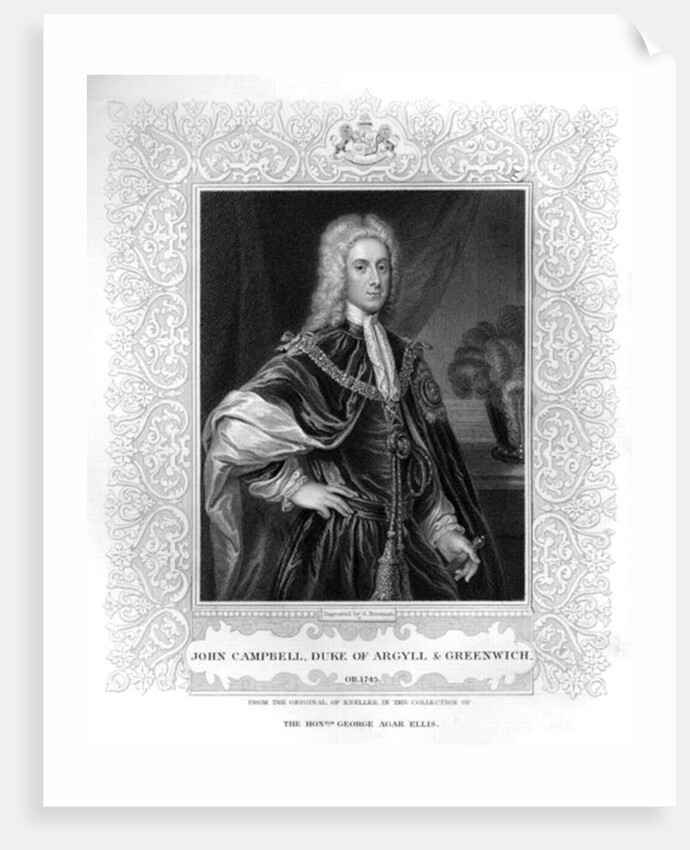 Portrait of John Campbell, Duke of Argyll and Greenwich by School English