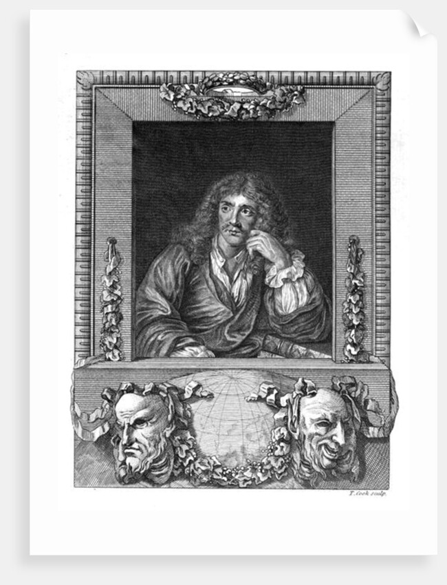 Portrait of Moliere by School English