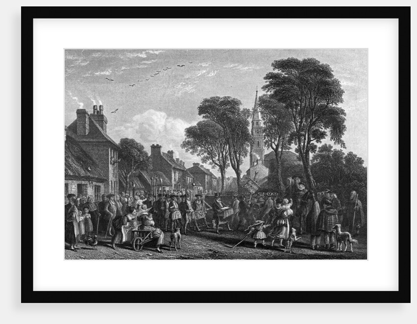 Tarbolton, Procession of St.James' Lodge, 1846 by David Octavius Hill