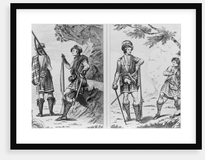 Scottish Soldiers of the Highlands and An Highland Officer and Serjeant by School English