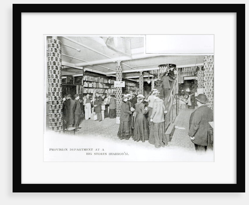 Harrods Provision Department, c.1901 by English Photographer
