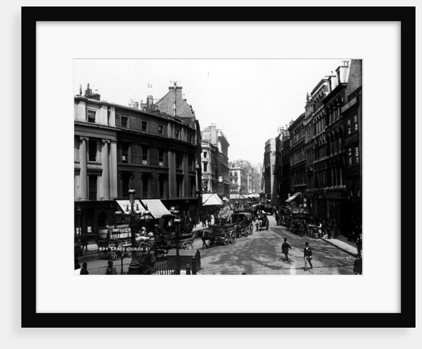 Gracechurch Street, London, c.1890 by English Photographer