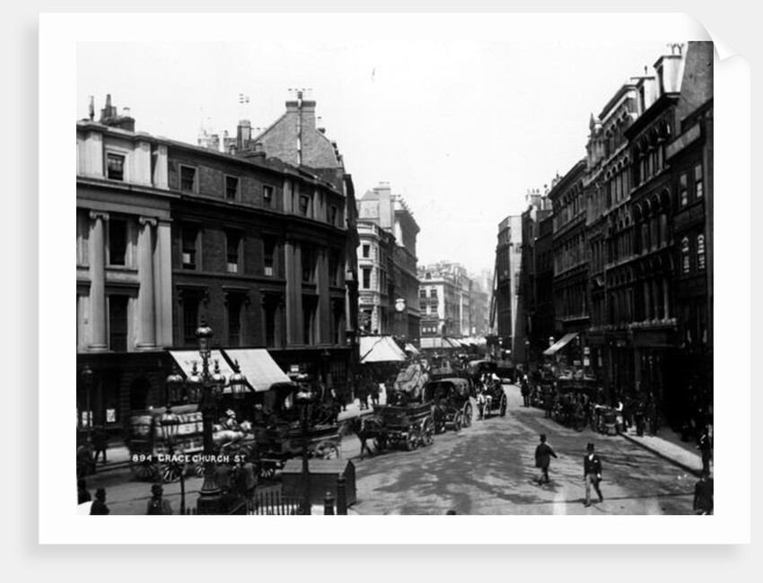 Gracechurch Street, London, c.1890 by English Photographer