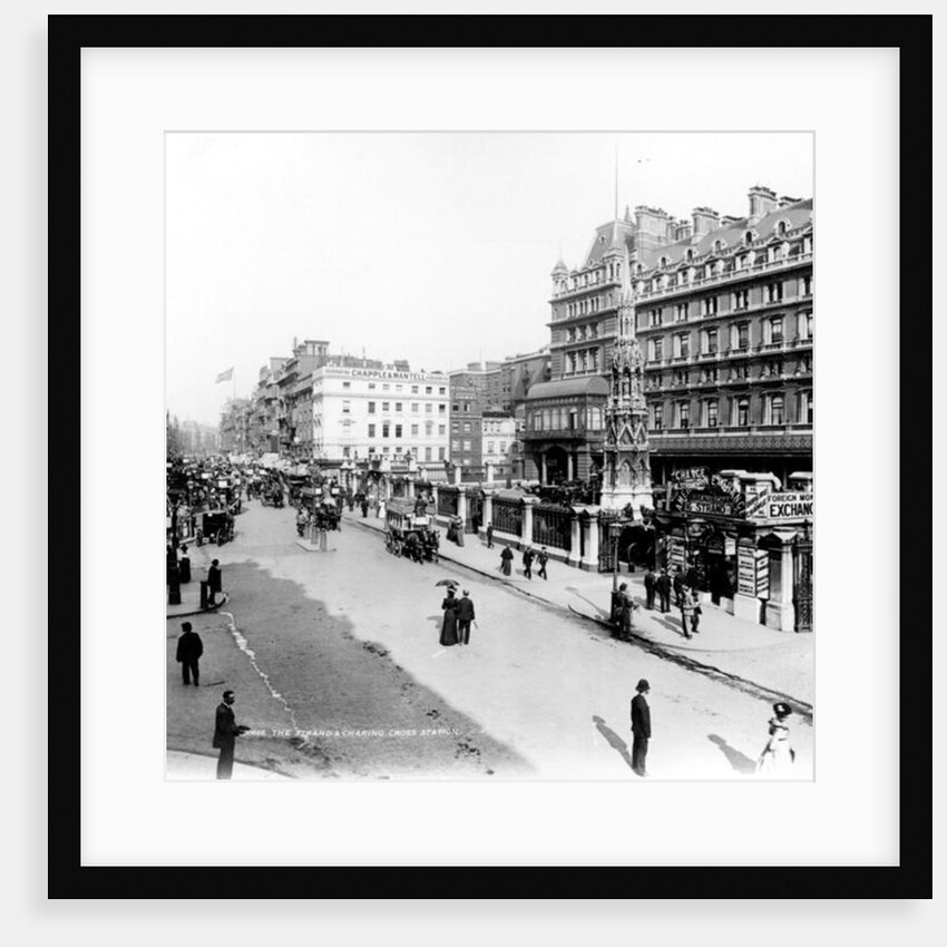 The Strand and Charing Cross Station, London, c.1890 by English Photographer
