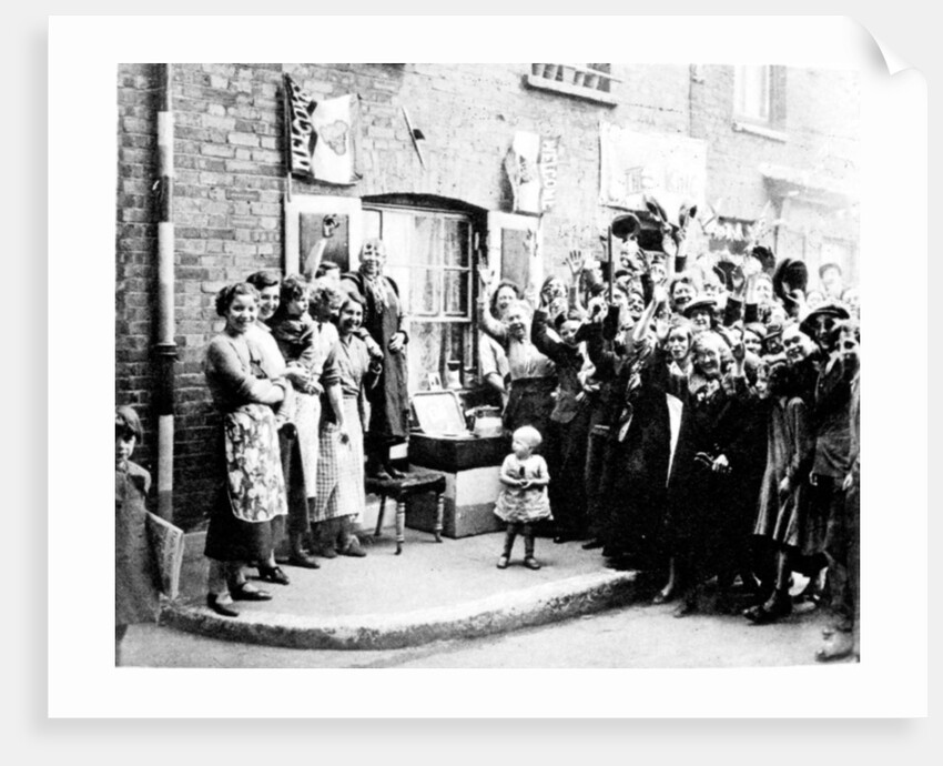 Jubilee Decoration in the East End, May 12th 1935 by English Photographer