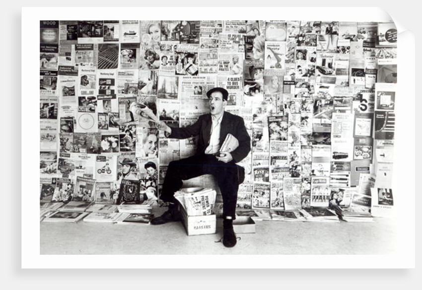 Newspaper salesman, c.1960 by English Photographer