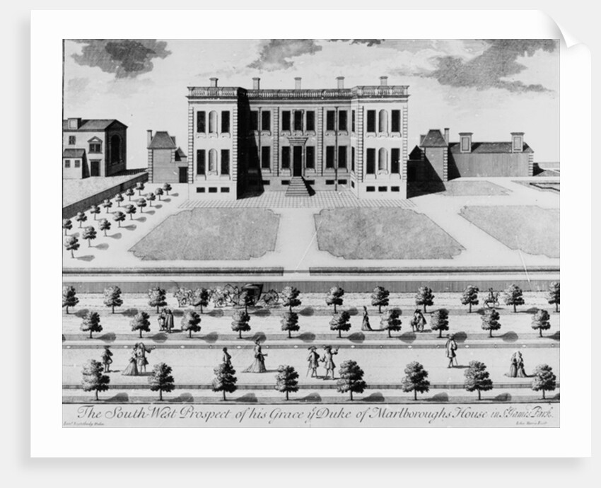 The South-West Prospect of His Grace the Duke of Marlborough's House in St. James's Park by James Lightbody