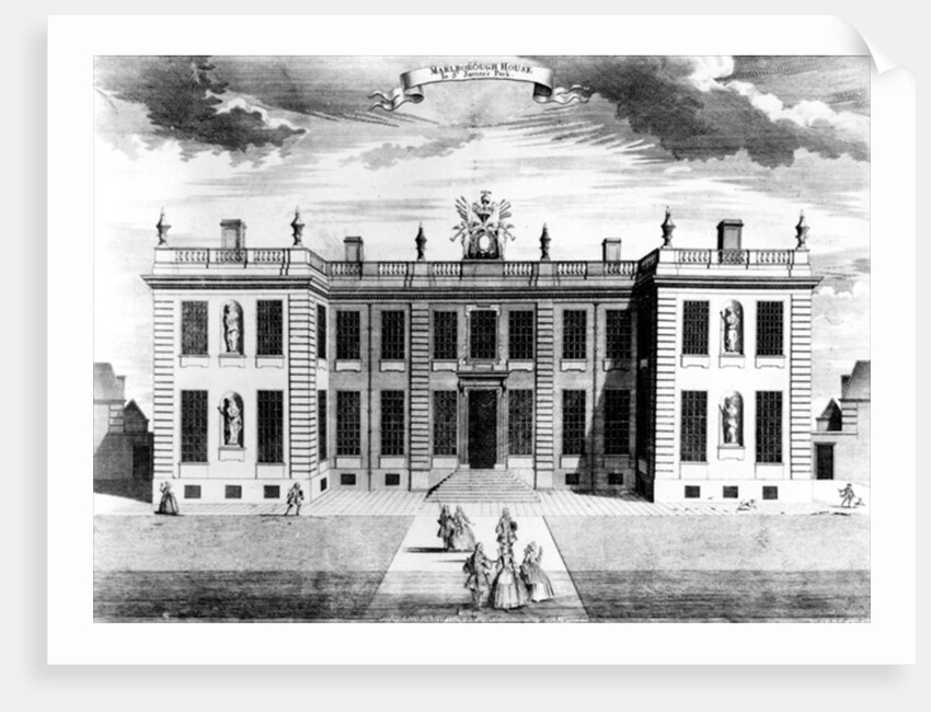 View of Marlborough House in Pall Mall, Westminster, 1741 by Sutton Nicholls