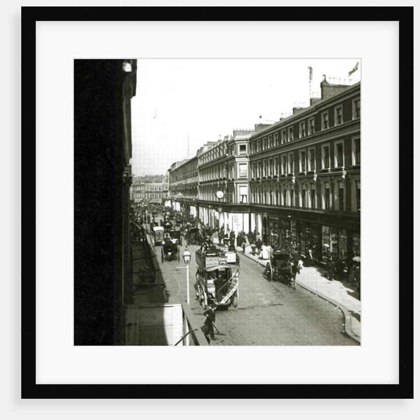 A View of Westbourne Grove, London, showing Whiteley's department store, c.1890 by English Photographer