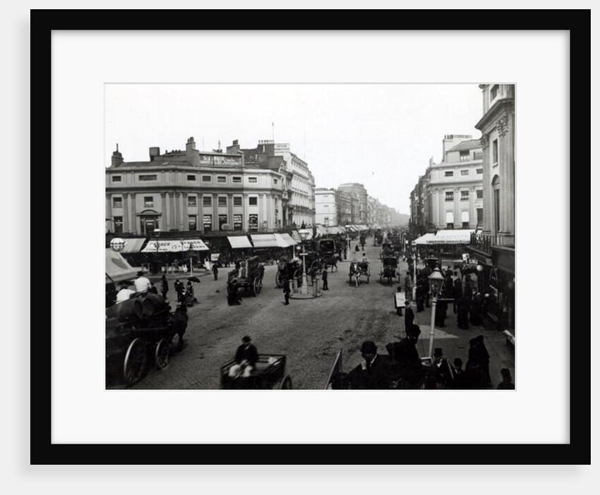 View down Oxford Street, London, c.1890 by English Photographer