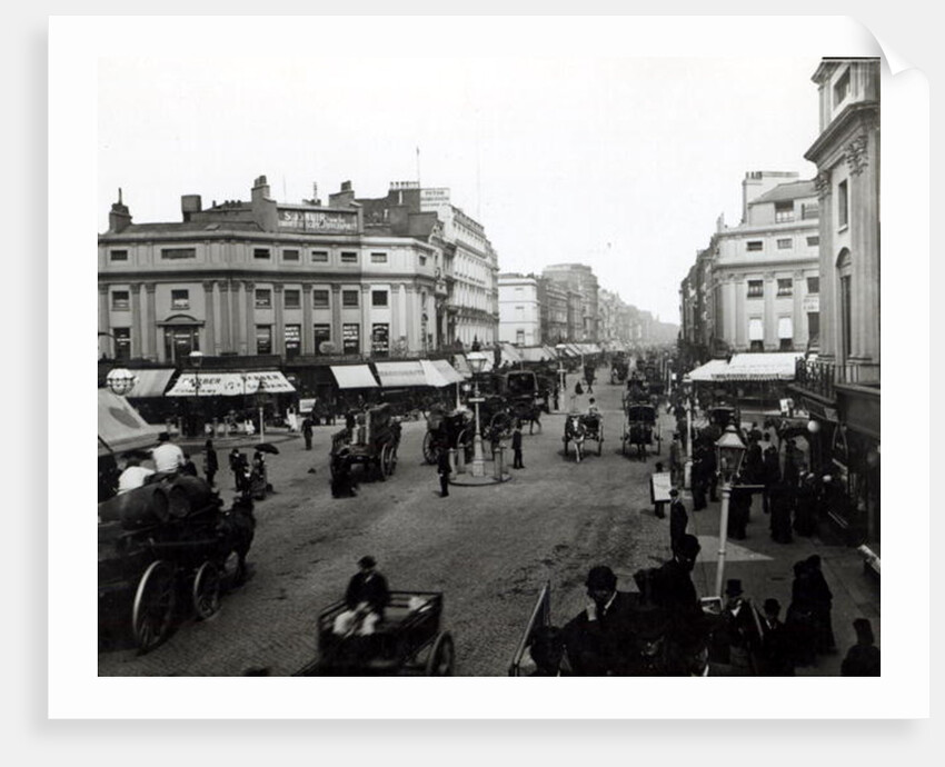 View down Oxford Street, London, c.1890 by English Photographer