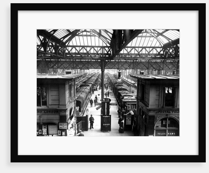 Interior of Charing Cross Station, London, c.1890 by English Photographer