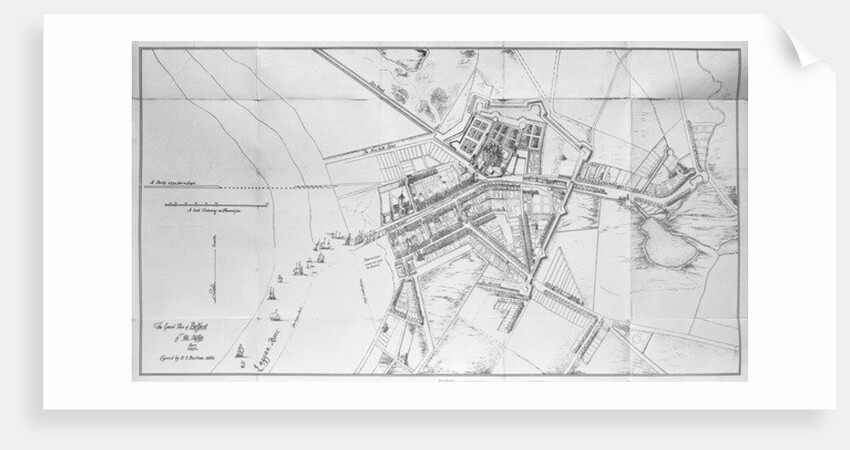 Map of Belfast c.1685 by Anonymous