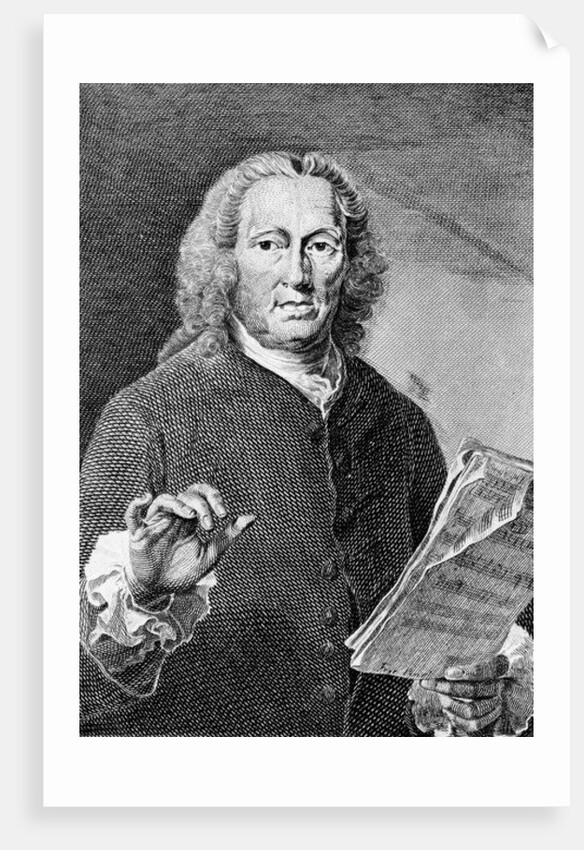 Richard Leveridge, c.1760 by William Pether