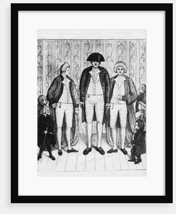 Three Giants with a group of spectators, 1784 by John Kay