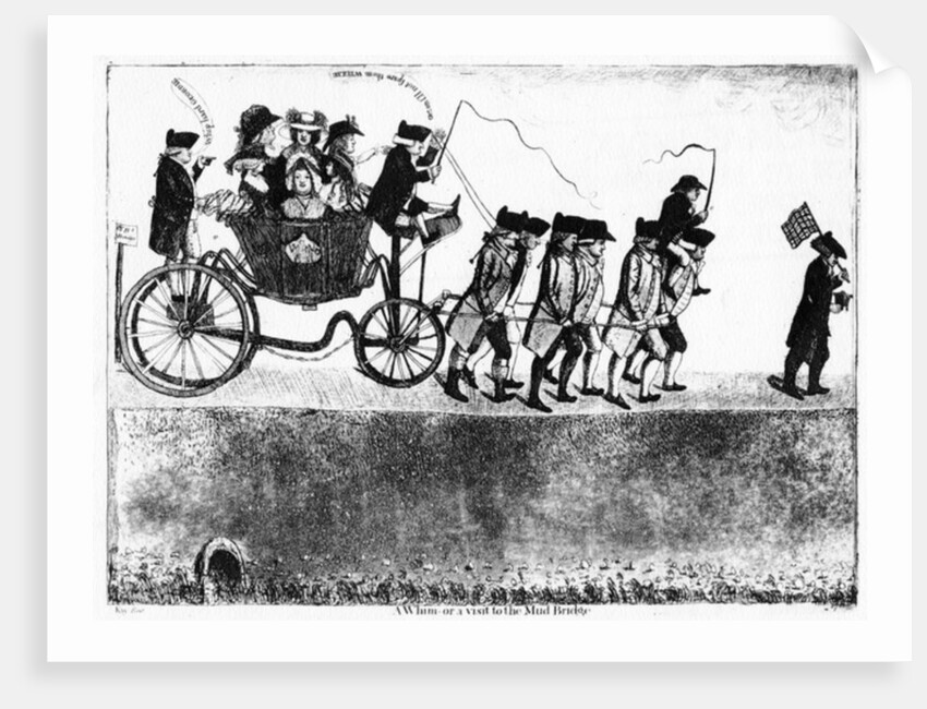 A Whim or a visit to the Mud Bridge, 1786 by John Kay