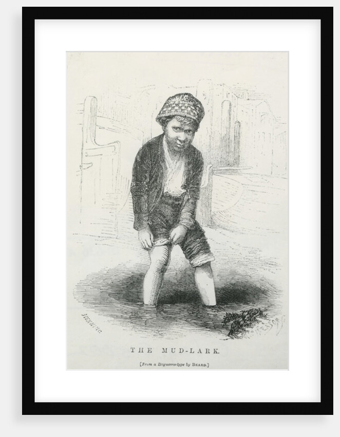 The mud-lark, 1861 by English School