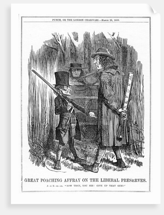 Great Poaching Affray on the Liberal Preserves, 1859 by English School
