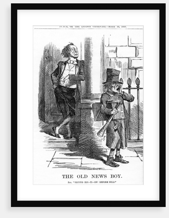 The Old News Boy, 1860 by English School