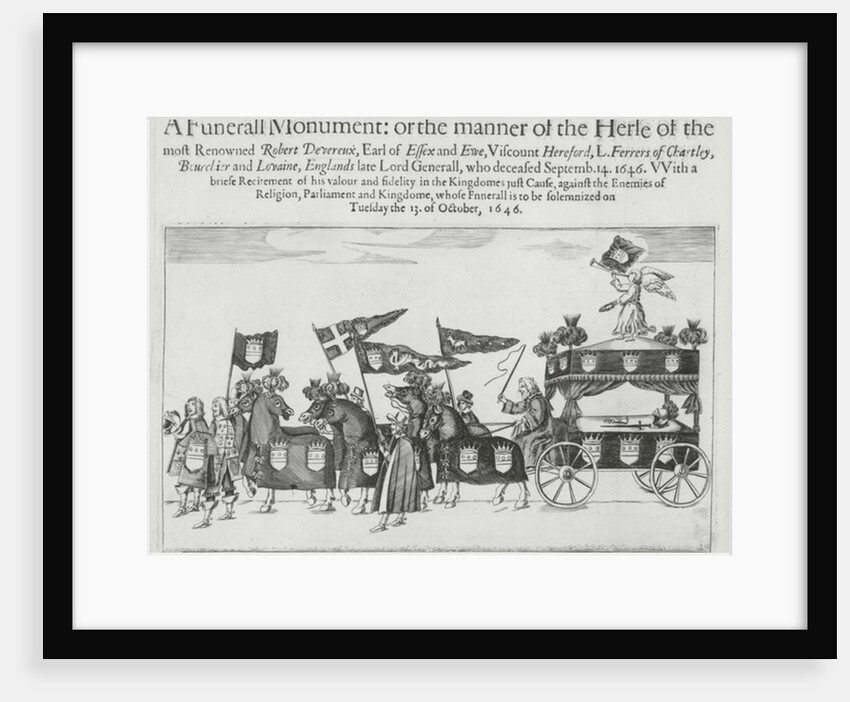 Funeral cortege of Robert Devereux, 3rd Earl of Essex, 1646 by English School