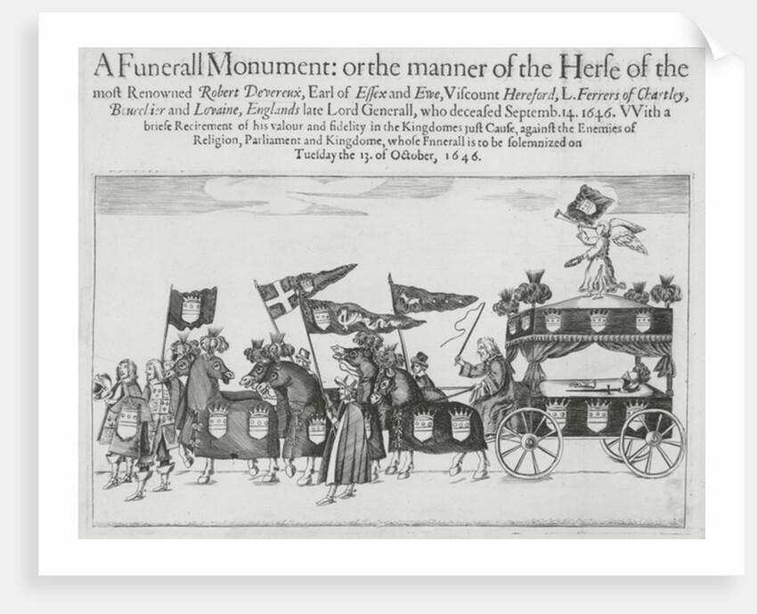 Funeral cortege of Robert Devereux, 3rd Earl of Essex, 1646 by English School