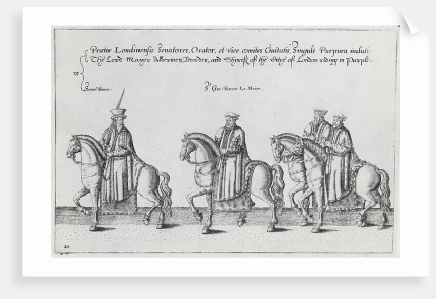 Funeral Cortege of Sir Philip Sidney on the way to St. Paul's Cathedral, 1587 by Theodor de Bry