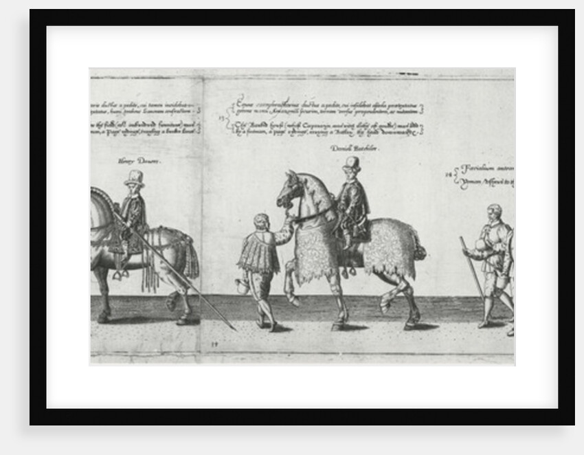 Yeomen ushers in the funeral cortege of Sir Philip Sidney on the way to St. Paul's Cathedral, 1587 by Theodor de Bry